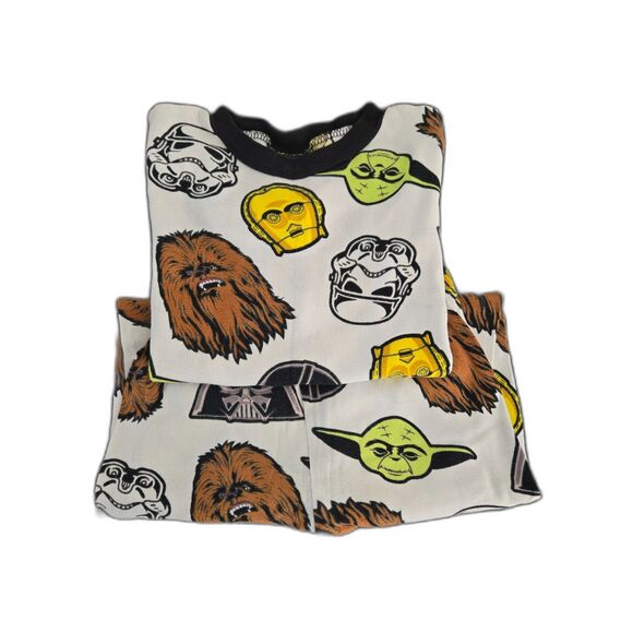 Star Wars Pajama Set Boy Size 10 Multicolor Cotton Blend - Picture 2 of 4